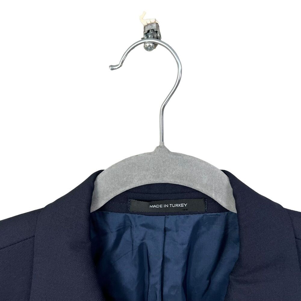 Boss Hugo Boss Mens Wool Blazer Suit 3 Button Ventless Lined Pockets Navy Sz 42R - Picture 3 of 7